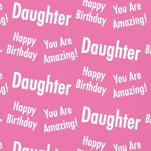 Daughter Birthday Gift Wrap And Tags Urban Colour