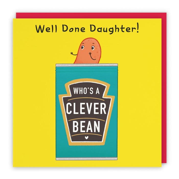 Daughter Clever Bean Well Done Card