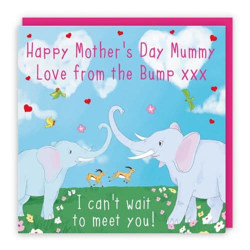 From The Bump Mother's Day Card Elephants