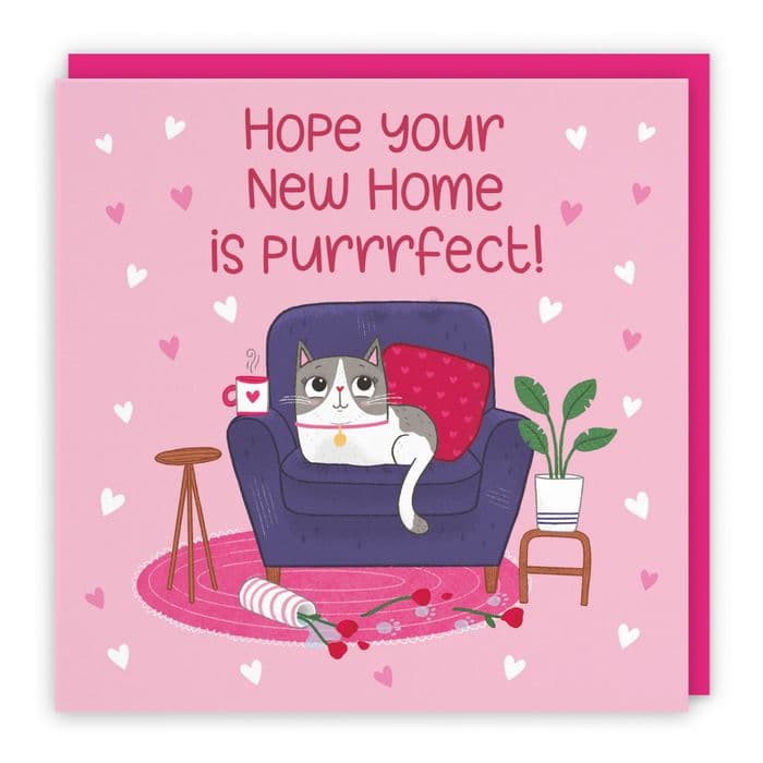 New Home Cute Cat Card Iconic