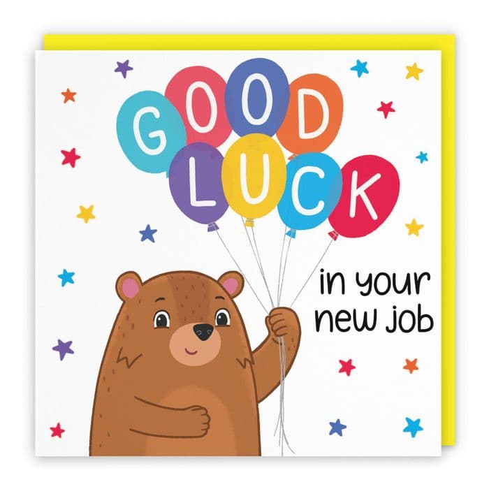 New Job Good Luck Bears Card