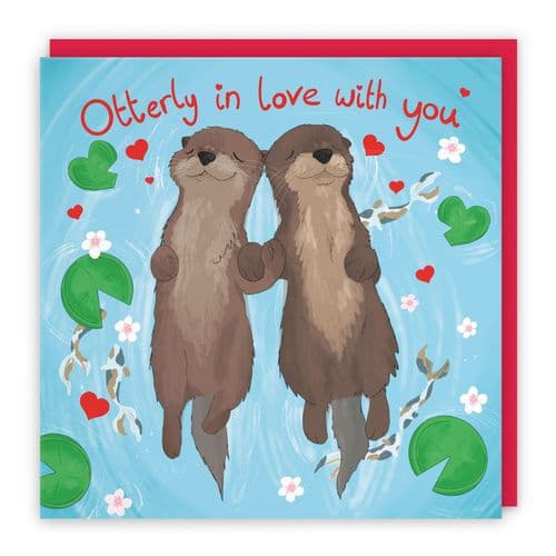 Otterly In Love With You Card Cute Animals