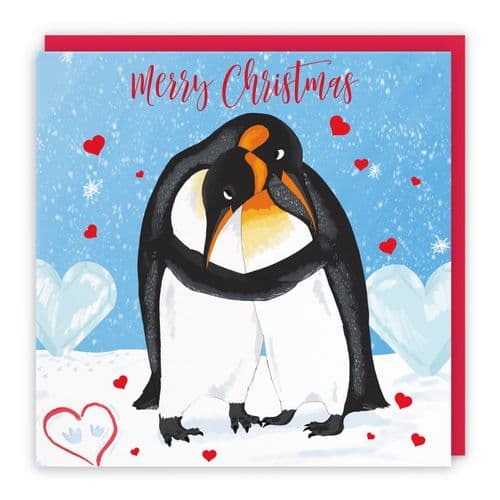 Penguins Christmas Card Cute Animals