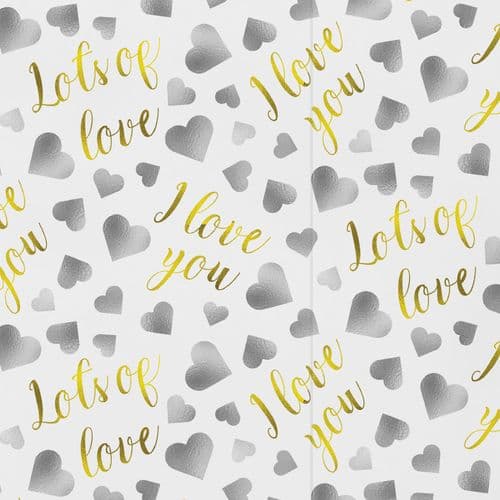 Romantic I Love You Gift Wrap And Tags Iconic