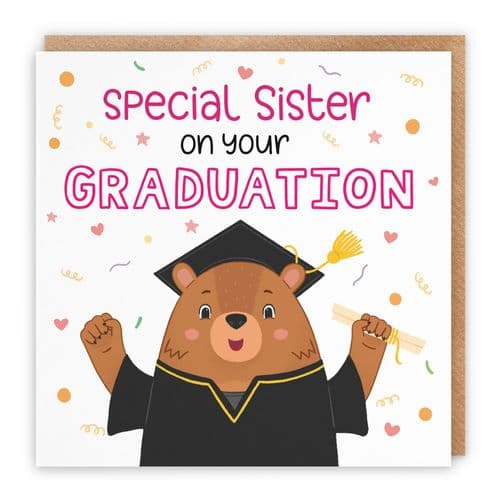 Sister Graduation Bears Congratulations Card