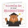 Son Graduation Bears Card
