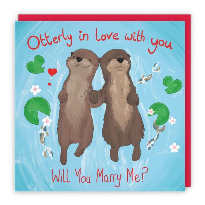 Will You Marry Me Proposal Card Cute Animals