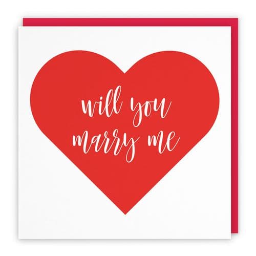 Will You Marry Me Proposal Card Love Heart