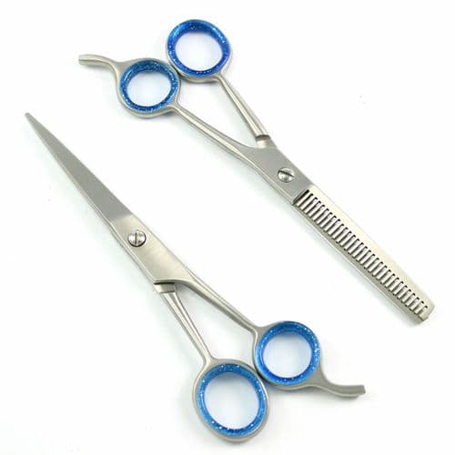 5" Professional Saloon Hairdressing Hair Cutting Thinning Barber Scissor Set S/S