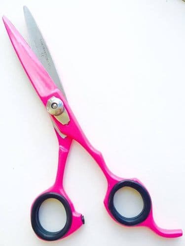 6" Haircutting Scissor Shears Barber Salon Spa Hairdressing Razor Sharp Pink ASM