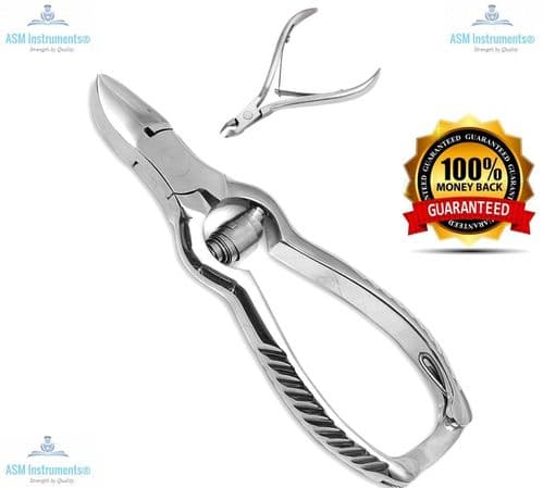 ASM® Toe Nail Clippers Cutters Nippers Set -Chiropody Heavy Duty Thick Nails Set