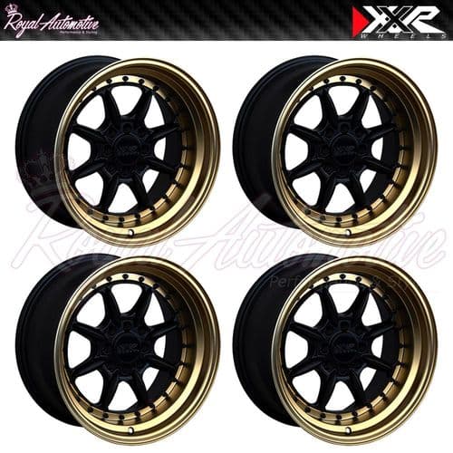 XXR 002.5 Deep Dish Light Alloy Wheels 15x8 ET0 4x100 4x114 Black Bronze JDM