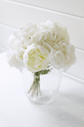 Artificial Ivory Hydrangea Vase Arrangement