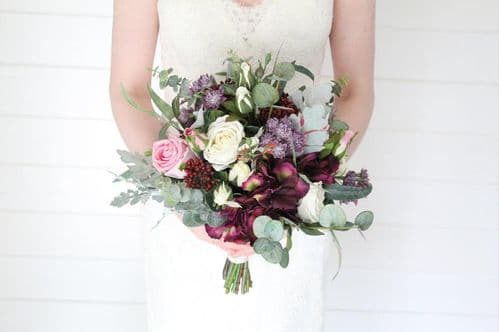 Athena Burgundy Pink Bridal Bouquet