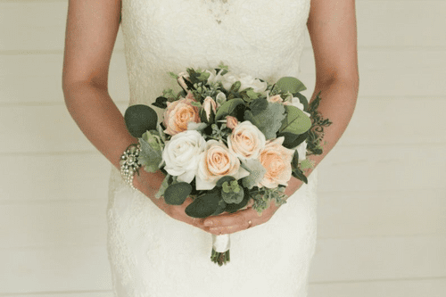 Emma Blush Peach Bridal Bouquet