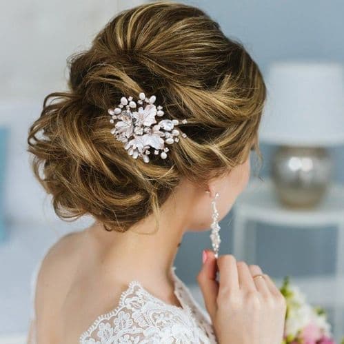 Jessica Rose Gold Bridal Hair Comb