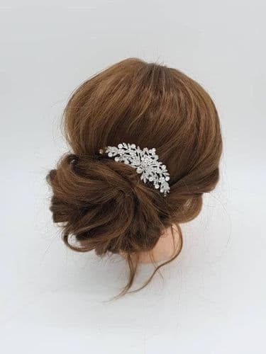 Julia Silver Vintage Style Hair Comb