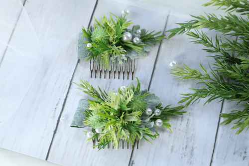 Laylia Thistle Green Hair Comb