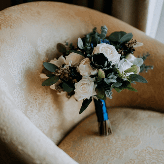 Poppy Blue  Bridal Bouquet