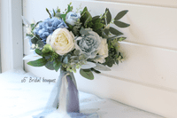 Skylar Dusty Blue & Ivory Bouquet