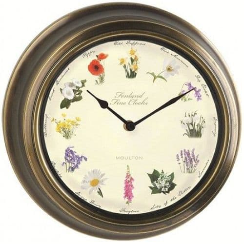 Wild Flower Wall Clock