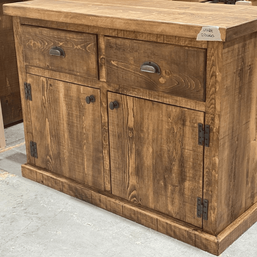 Fulham Rustic Solid wood Sideboard with drawers.