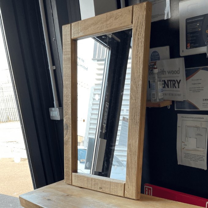 Rustic Plank mirror.