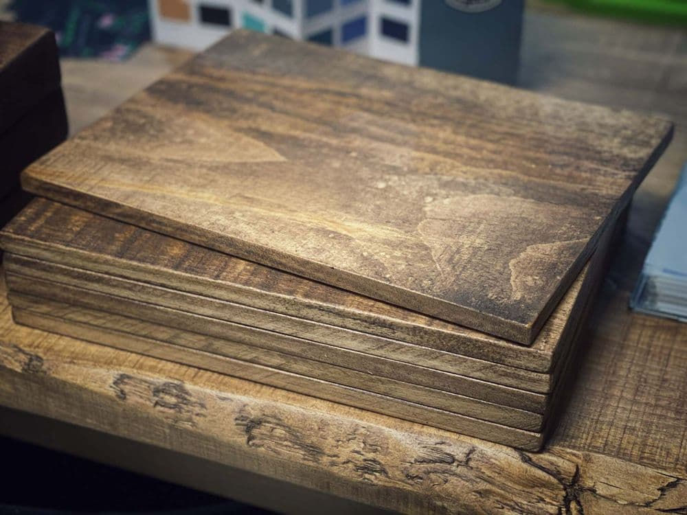 Six Real wood Place mats.