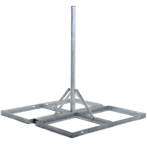 Antiference Non-Penetrating Roof/Patio Mount 3x2 Galvanised