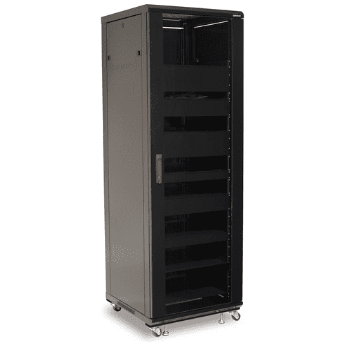 Sanus 70.5 Inch Tall 36U AV Component Rack for Home Theater Equipment