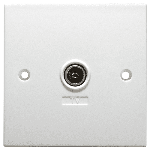 Antiference Single Screened Shielded Outlet Plate