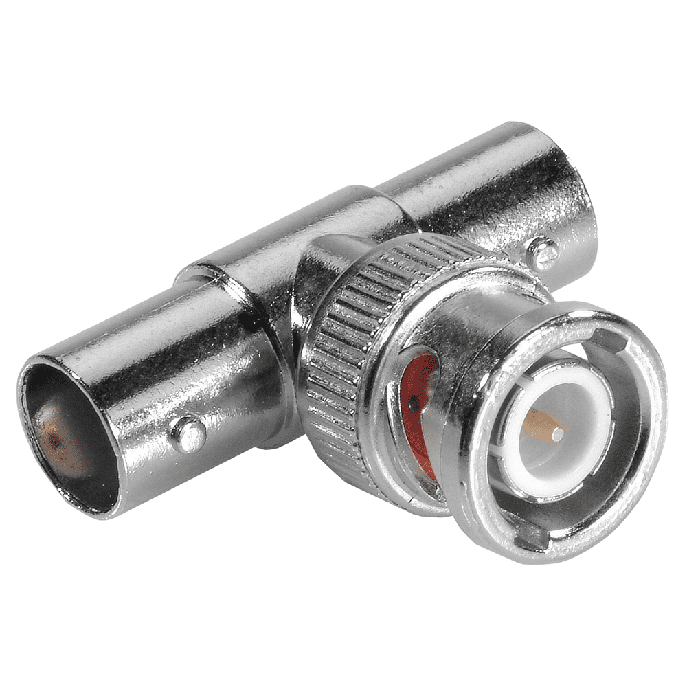 Cleervu Security BNC T Connector (2 Female, 1 Male)