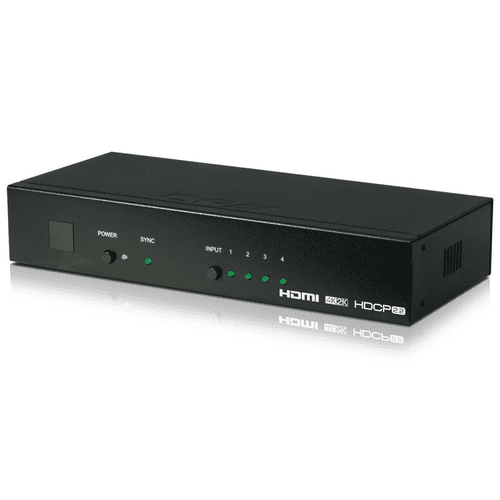 CYP 4-Way Advanced HDMI Switcher (4K, HDCP2.2, HDMI2.0, IR, RS-232, IP, Web GUI)