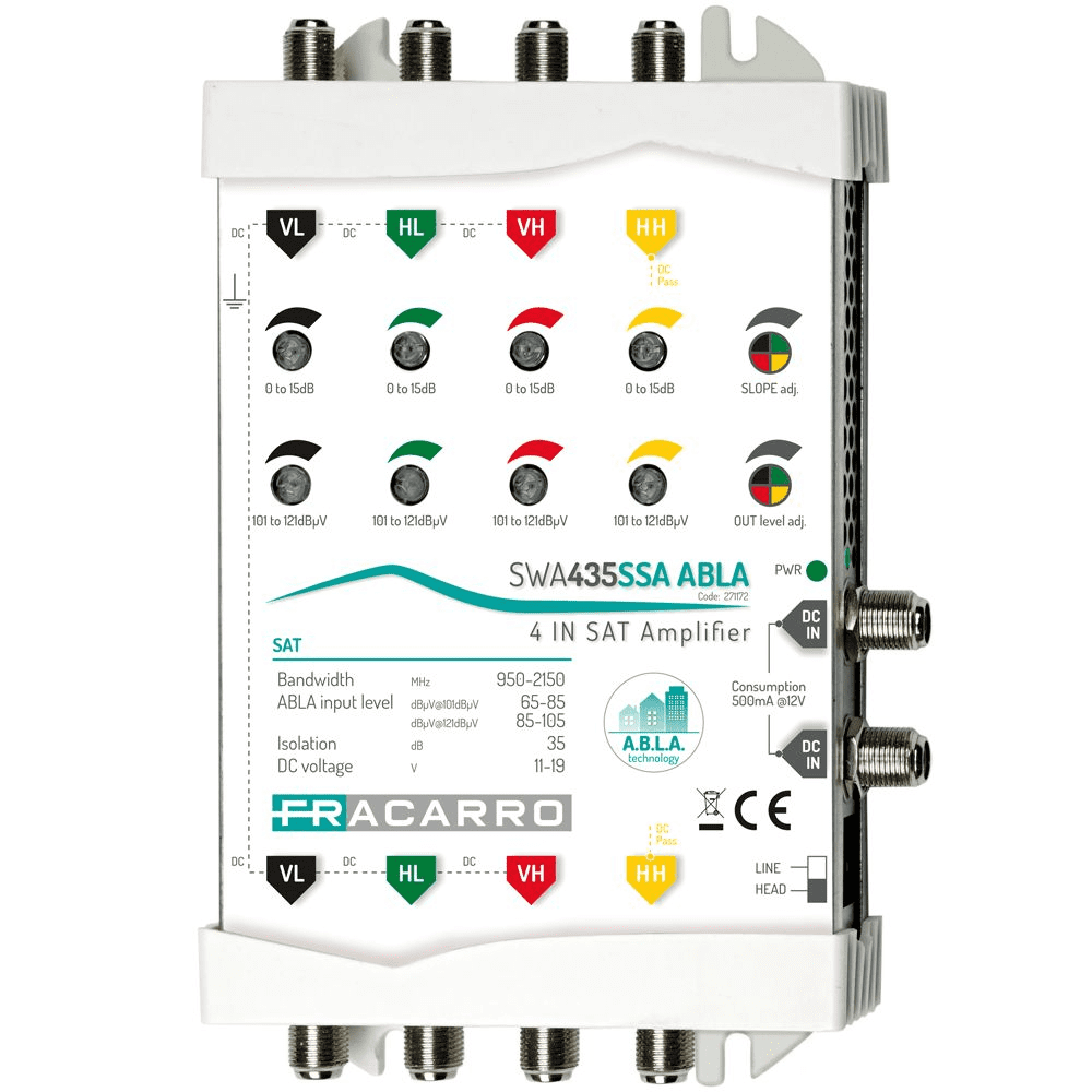 Fracarro Headend Amplifier with A.B.L.A. Technology (271171)