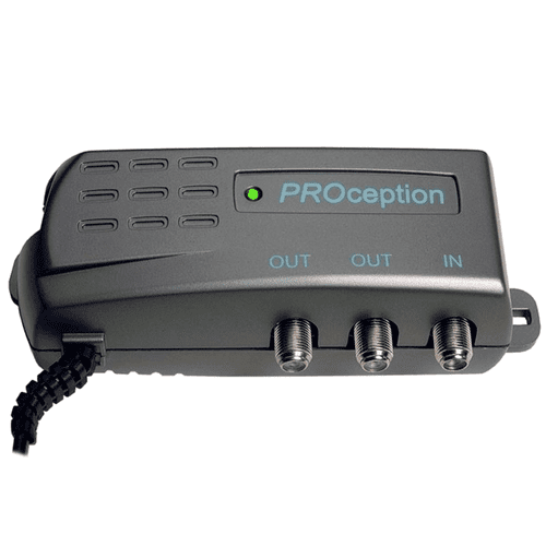 PROception 2-way Set Back FM/UHF Distribution Amplifier with IR Return