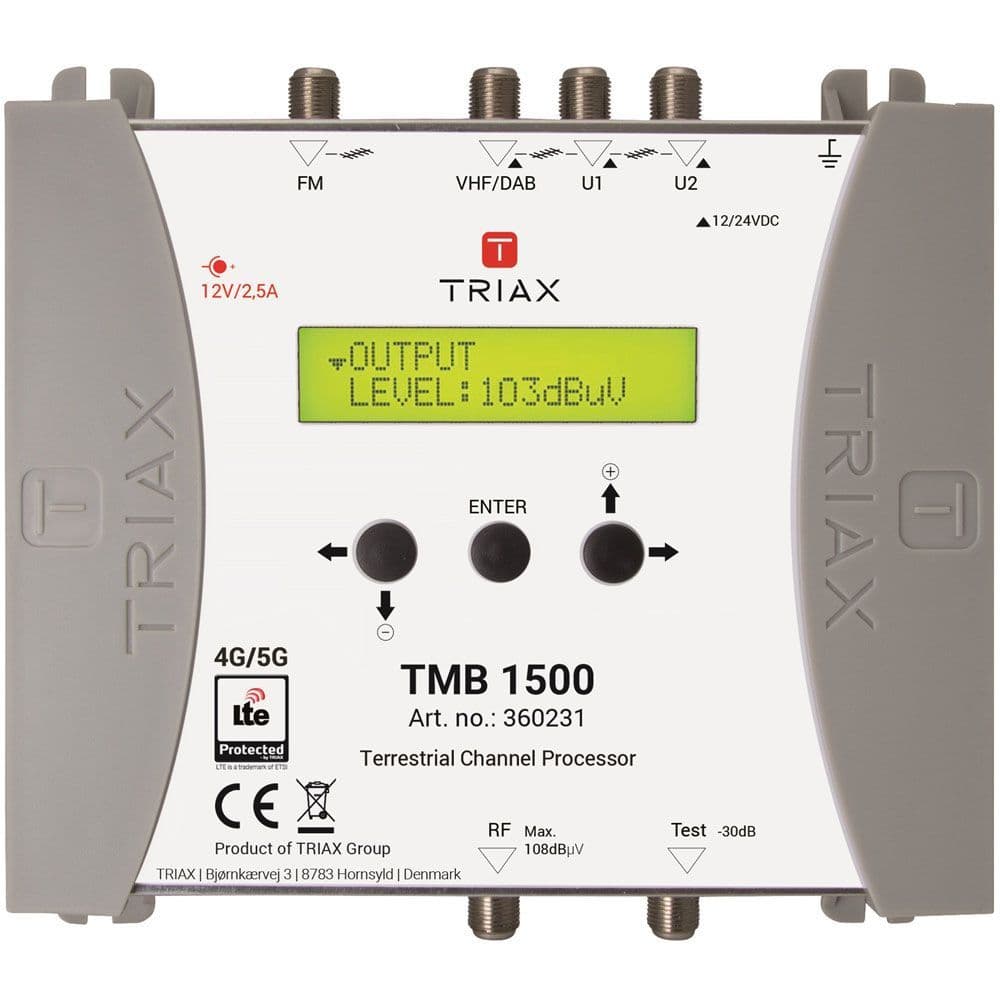 Triax Terrestrial Channel Processor with 4 Antenna Inputs (360239)
