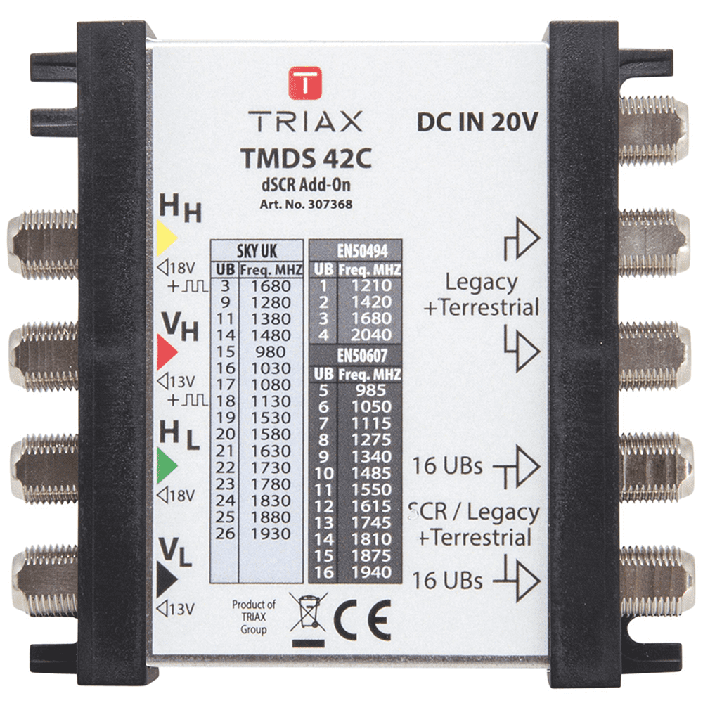 Triax TMDS 42C dSCR / Legacy 2 Way Multiswitch