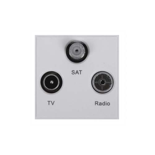 Triax TV/Radio/SAT White Module