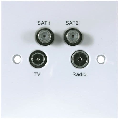 Triax TV/Radio/Satellite/Return Fully Screened Outlet