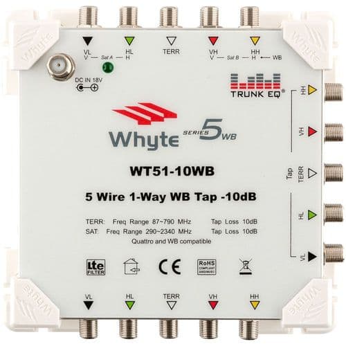 Whyte 5 Wire 1-Way 10dB Series 5WB Tap