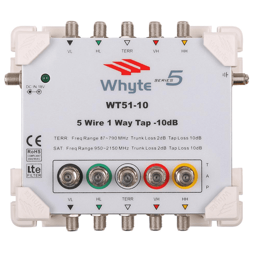 Whyte 5 Wire 1-Way 10dB Tap