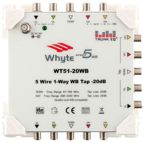 Whyte 5 Wire 1-Way 20dB Series 5WB Tap
