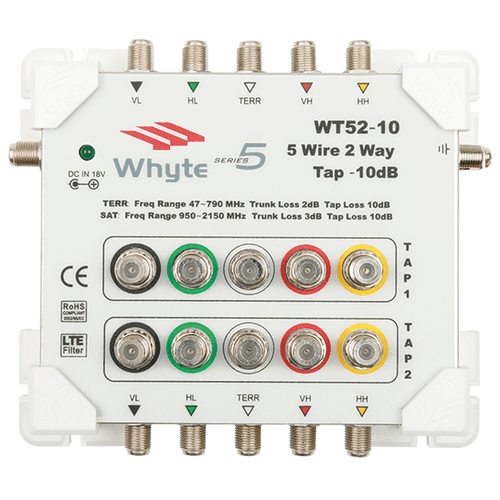 Whyte 5 Wire 2 Way 10dB Series 5 Tap