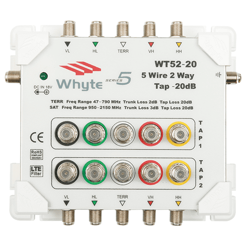 Whyte 5 Wire 2 Way 20dB Series 5 Tap