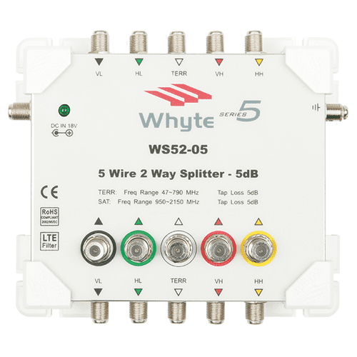 Whyte 5 Wire 2-Way Splitter