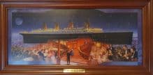 'Titanic: Ship of Dreams' Backlit Stained Glass Panorama by Bradford Exchange
