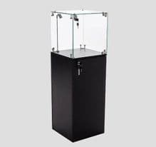 350 x 350 x 1100mm Glass Cube Cabinet