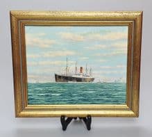 RMS Carpathia Original Oil Painting