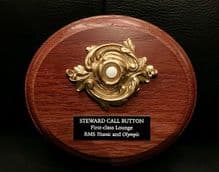 RMS Olympic 1st Class Lounge Steward Call Button