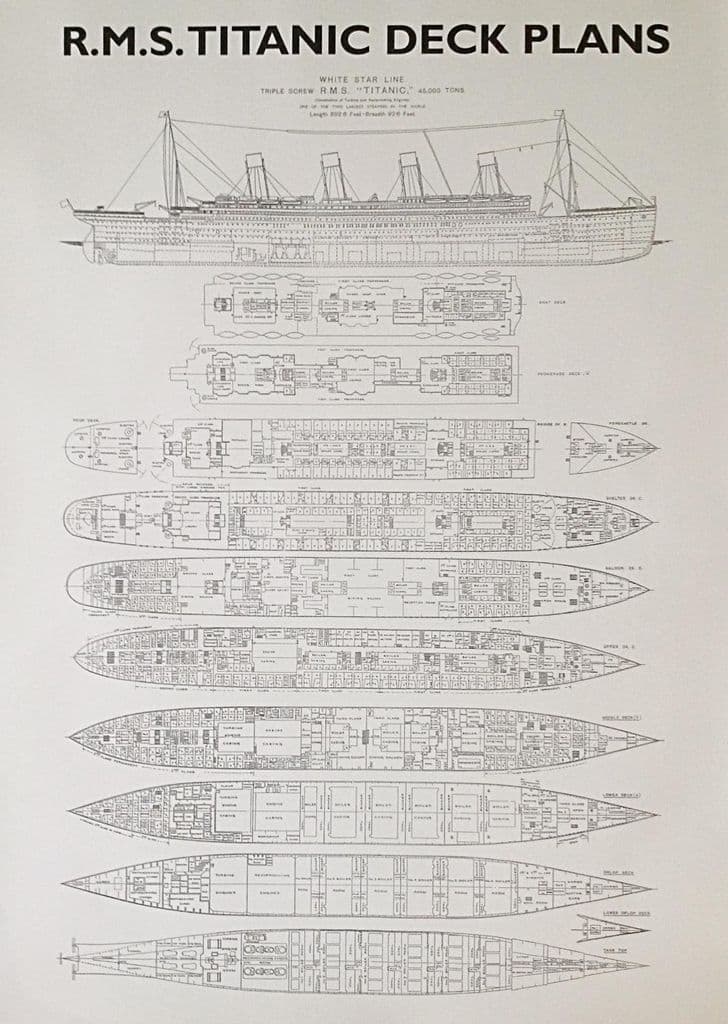 Rms Carpathia Deck Plans Titanic Plan - starter kit hobbies